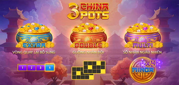 3 China Pots